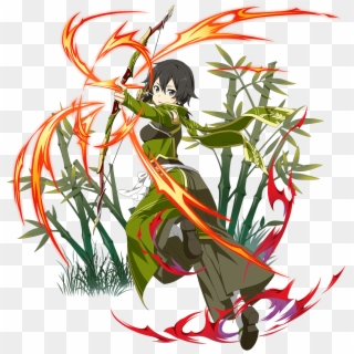 [red Flash Divine Archer] Sinon Sao Ggo, Sword Art - Red Flash Divine Archer Sinon Clipart