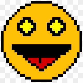 Sparkle Eye Happy Face - Dibujos Cuadriculados De Emojis Clipart