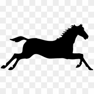 Horse Silhouette Galloping Clipart
