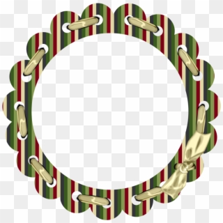 Laced Ribbon Christmas Frames, Christmas Colors, Christmas - Clip Art - Png Download