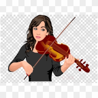 Violinist Clipart Violin Viola Clip Art , Png Download - Girl Playing Violin Clipart Transparent Png
