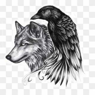 Drawing Tattoo Back - Transparent Wolf Tattoo Png Clipart