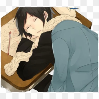 Durarara Sleep On - Anime Characters Sleeping On Table Clipart