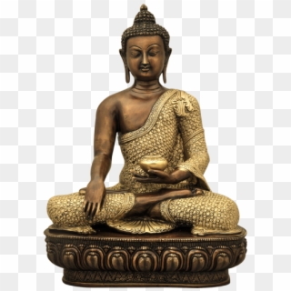 Brass Buddha Front Side - Gautama Buddha Clipart