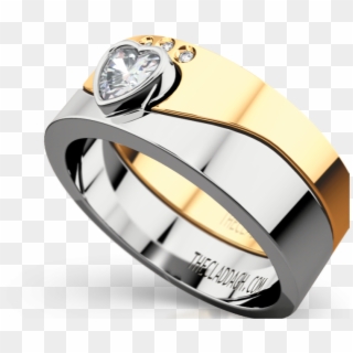 Two Part Claddagh Band In 14 Karat In - Pre-engagement Ring Clipart