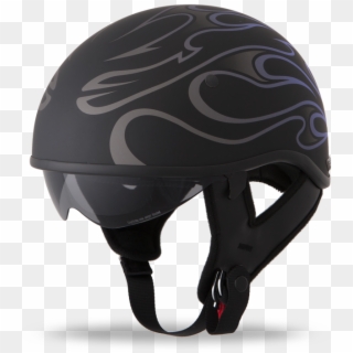 Purple Flame $79 - Открытые Шлемы Для Мотоциклов Clipart
