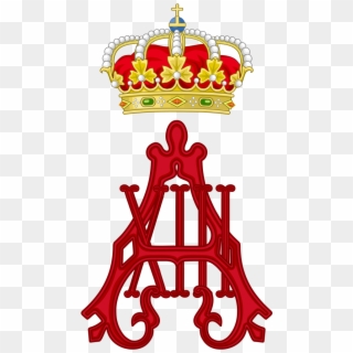 Royal Monogram Of Alfonso Xiii Of Spain - Alfonso Xiii Monogram Clipart