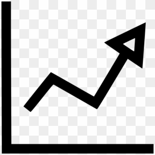 Arrow Graph Up Business Comments - Growing Stock Icon Clipart