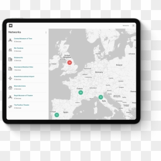 Tanazaos Responsive Interface - Europe Map Blank Detailed Clipart