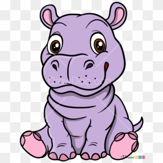 Baby Hippo Cartoon Png Clipart