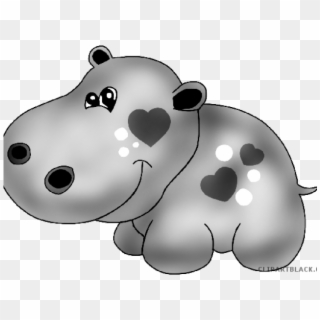 Hippo Clipart Baby Hippo - Cartoon - Png Download