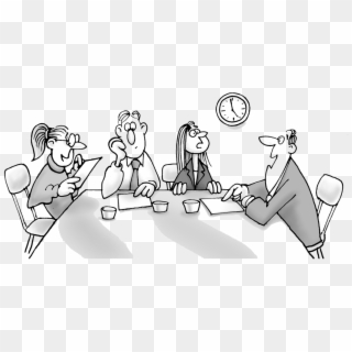 Picture - Attend A Meeting Cartoon Clipart