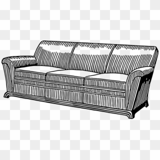 Couch Davenport Furniture Futon Sofa - Sofa Set Clip Art - Png Download