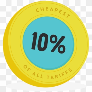 Cheapest 10 Percent - Circle Clipart