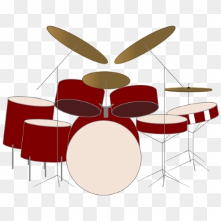 Drum Kit Vector By Shimmerscroll - Drum Set Vector File Clipart