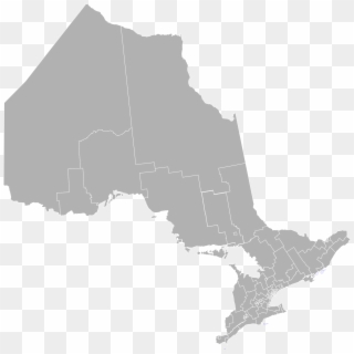 Ontario Electoral Districts Map - Ontario Map Silhouette Clipart