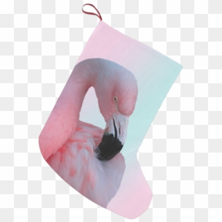 Pretty Pink Flamingo Christmas Stocking - Flamingo Christmas Stocking Clipart