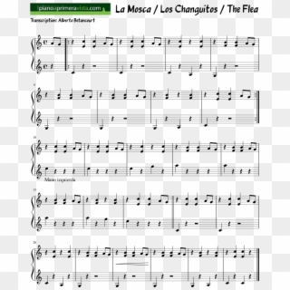 La Mosca / Los Changuitos /the Flea Piano Tutorial - Partition Flute Stairway To Heaven Clipart