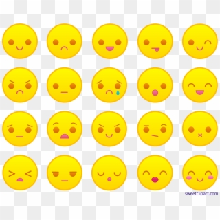 Yellow Emoticons Clipart Sweet Clip Art - Smiley - Png Download