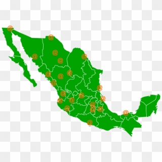 @fm Te Conecta Con Millones De Jóvenes En Toda La República - Gray Mexico Map Clipart