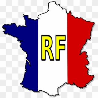 Carte Drapeau France - France Flag Map Clipart