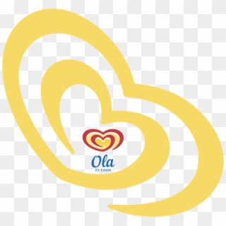 Ola Ice Cream Logo Png Transparent - Heart Clipart