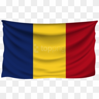 Download Chad Wrinkled Flag Clipart Png Photo - Bandeira Da Romenia Png Transparent Png