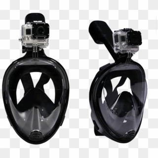 Full Face Snorkeling Mask For Gopro & Action Camera Clipart