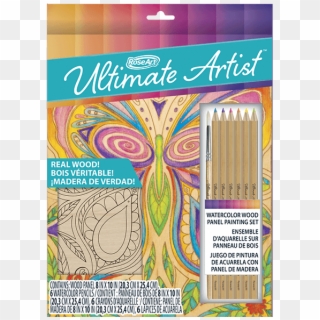 Ultimate Artist Wood Panel Painting Butterfly - Motif Clipart
