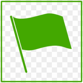Green Flag Clipart - Green Flag - Png Download