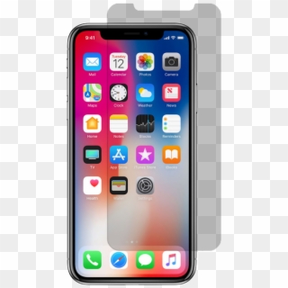 Apple Iphone X/xs Tempered Glass Screen Protector - Iphone X Plus Png Clipart