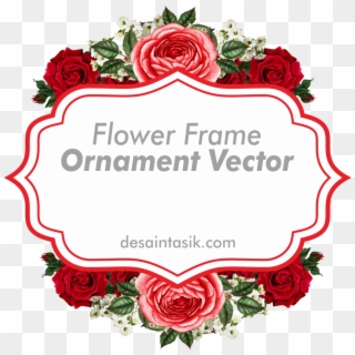 Frame Flower Ornament - Frame Bunga Png Clipart