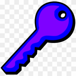 Purple Blue Key Svg Clip Arts 600 X 590 Px - Colourful Key - Png Download