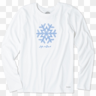 Women's Primal Snowflake Long Sleeve Crusher - Long-sleeved T-shirt Clipart