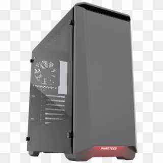 Eclipse Series P400 Tempered Glass, No Psu, Atx, Anthracite - Phanteks Eclipse Steel Tempered Glass - Png Download