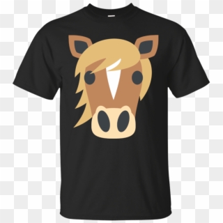 Horse Face Emoji T-shirt - I M Just Here For The Boos Clipart