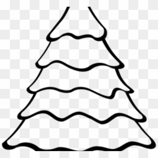 Big Christmas Tree Easy Drawing Clipart