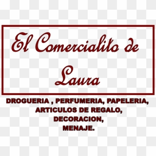 Comercialito De Laura - Calligraphy Clipart