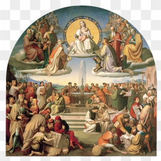 The Triumph Of Religion In The Arts - Friedrich Overbeck Clipart