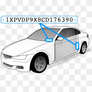 The Vin Can Be Found By Looking At The Dashboard On - Vin On The Car Clipart