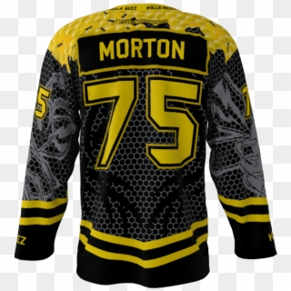 Killer Bees Black Custom Hockey Jersey - Sweater Clipart