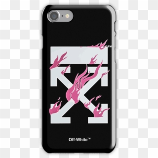 Off-white Arrow Fire Iphone 7 Snap Case - Off White Phone Case Iphone 7 Clipart