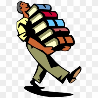 Library Book Return Png - Carrying Books Clipart