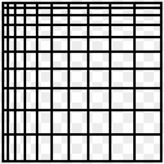 Multiplication Grid - Cross Clipart