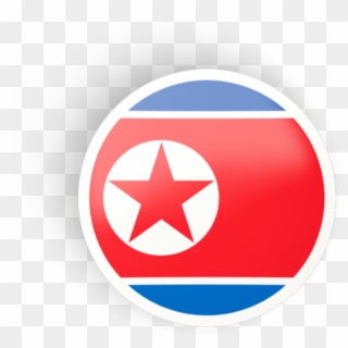 North Korea Circle Flag Clipart