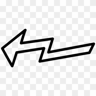 Arrow Left Lightning Shape Sign Png Image Clipart