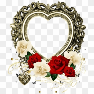 Heart Outline, Happy Heart, I Love Heart, My Heart, - Rose Heart Shaped Frame Clipart