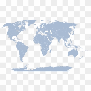 Mapa Mundi - Blank World Map Png Clipart