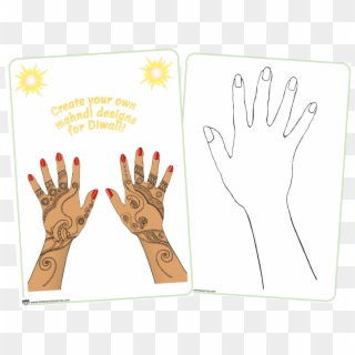 Create Your Own Mehndi Designs Activity Sheets - Drawing Clipart