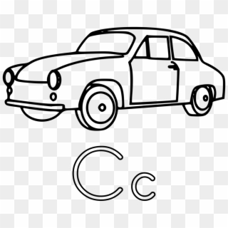 Colouring Page Of A Car - Car Clipart Black And White Png Transparent Png